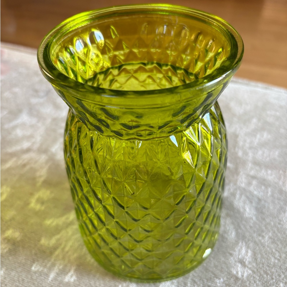 Green Glass Vase